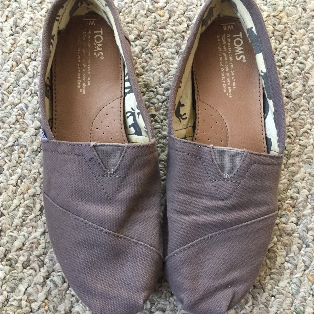 TOMS Women’s Shoes Gray Size 8W